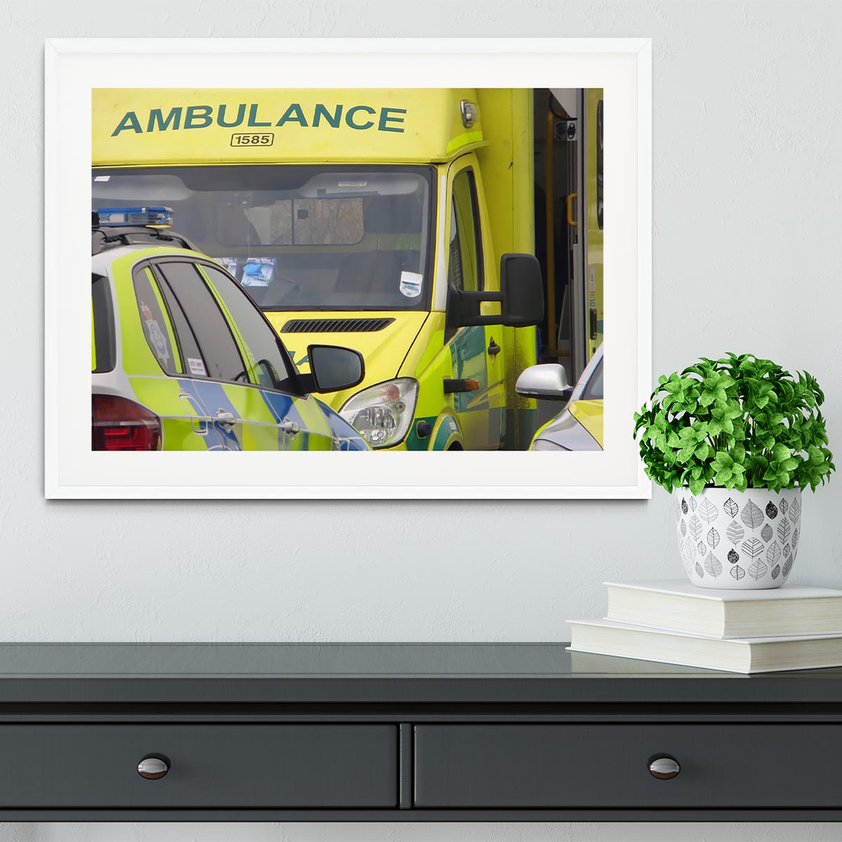 Ambulance and responder vehicles Framed Print - Canvas Art Rocks - 5