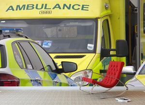 Ambulance and responder vehicles Wall Mural Wallpaper - Canvas Art Rocks - 2