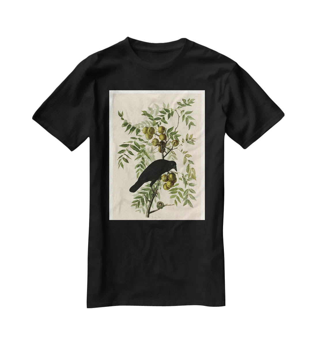 American Crow by Audubon T-Shirt - Canvas Art Rocks - 1