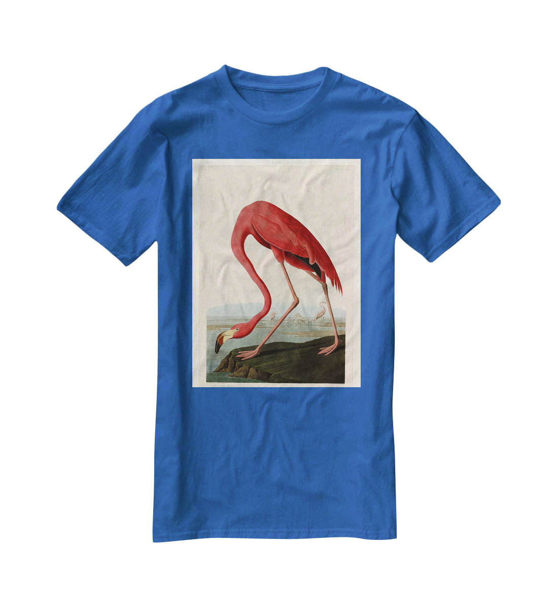 American Flamingo 2 by Audubon T-Shirt - Canvas Art Rocks - 2
