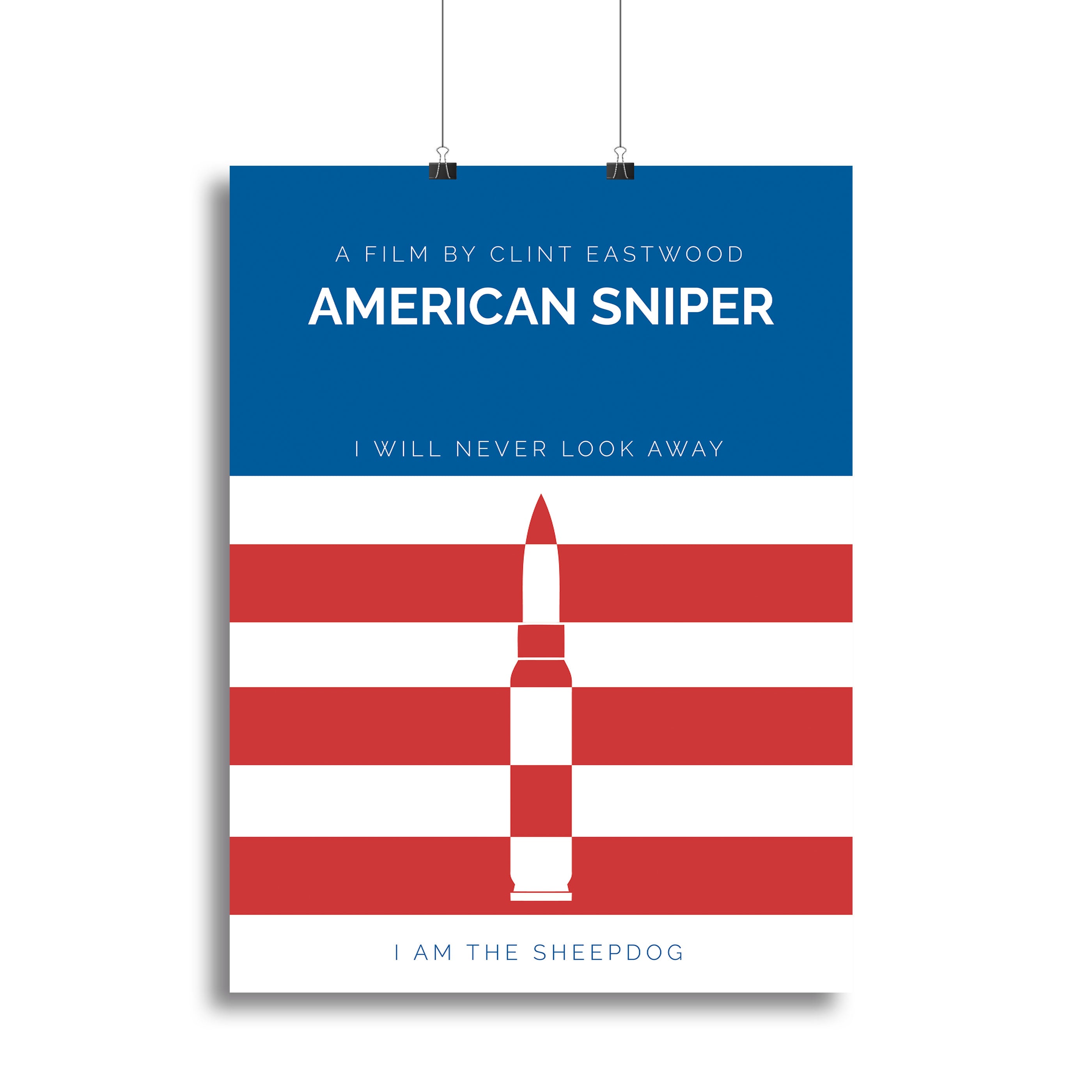 American Sniper Minimal Movie Canvas Print or Poster - Canvas Art Rocks - 2