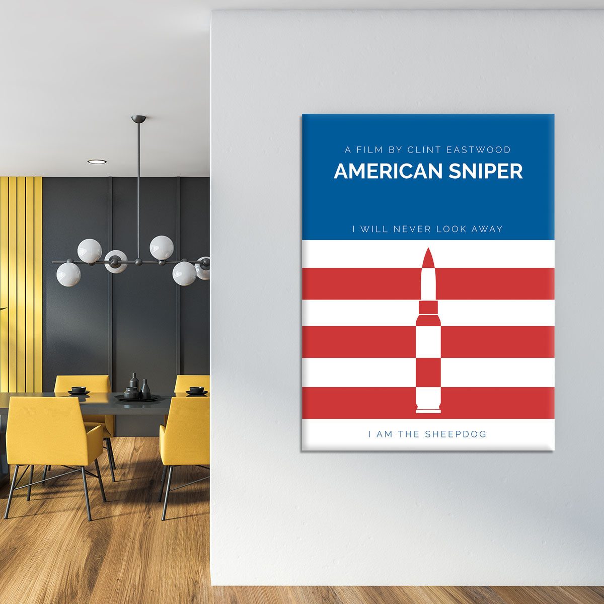 American Sniper Minimal Movie Canvas Print or Poster - Canvas Art Rocks - 4