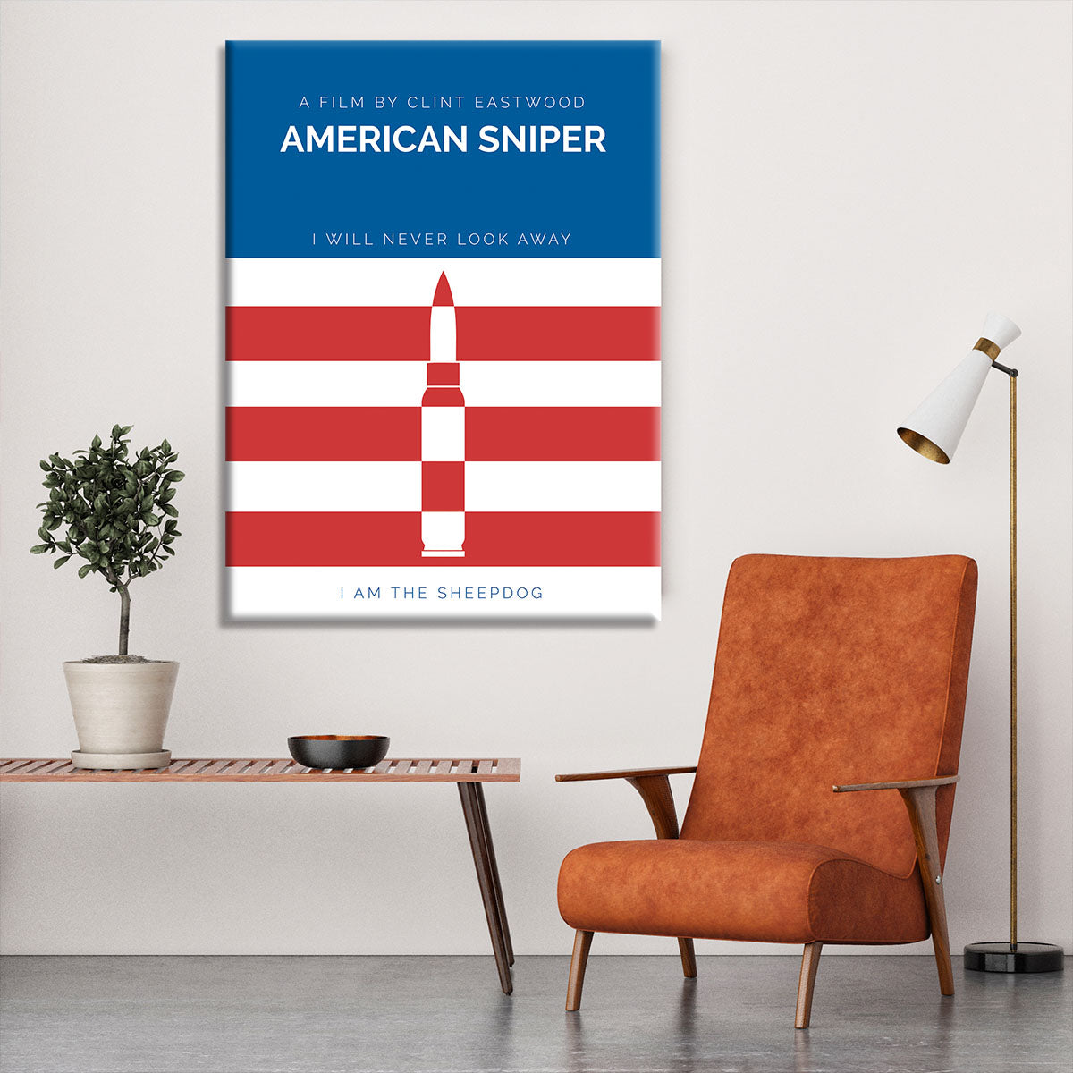 American Sniper Minimal Movie Canvas Print or Poster - Canvas Art Rocks - 6