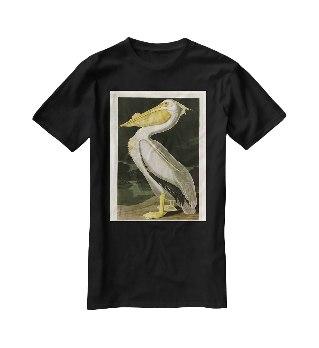 American White Pelican by Audubon T-Shirt - Canvas Art Rocks - 1