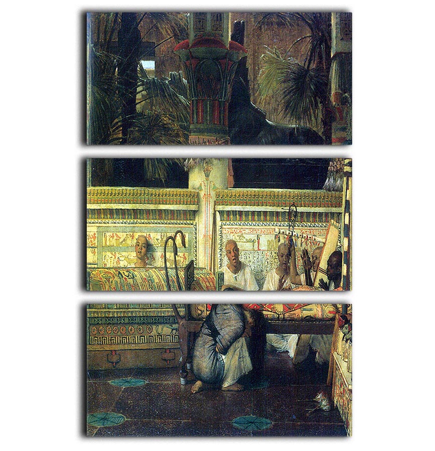 An Egyptian widow at the time of Diocletian detail by Alma Tadema 3 Split Panel Canvas Print - Canvas Art Rocks - 1