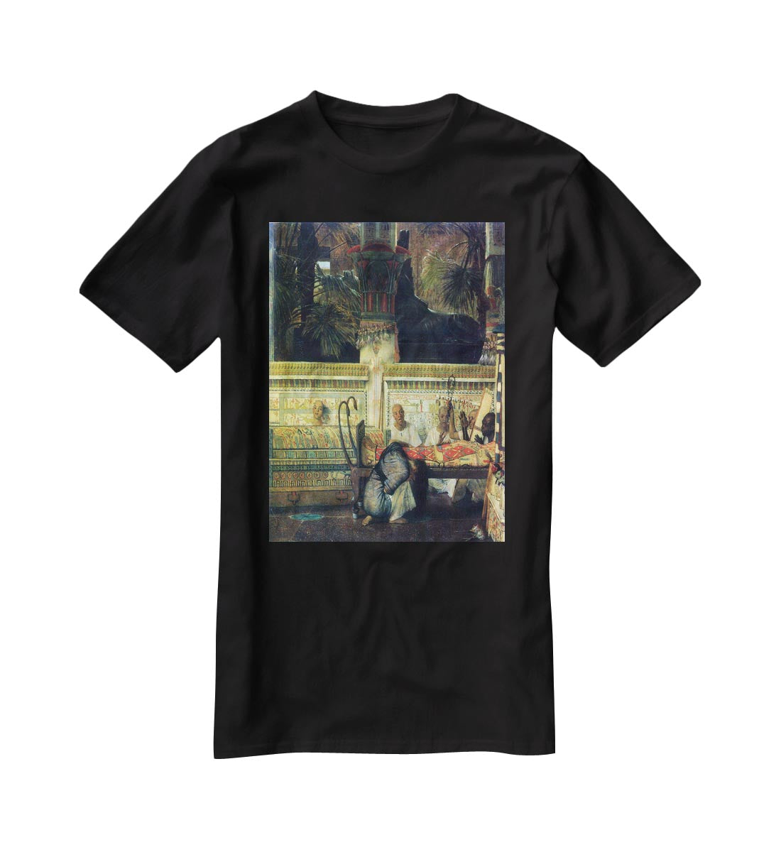 An Egyptian widow at the time of Diocletian detail by Alma Tadema T-Shirt - Canvas Art Rocks - 1
