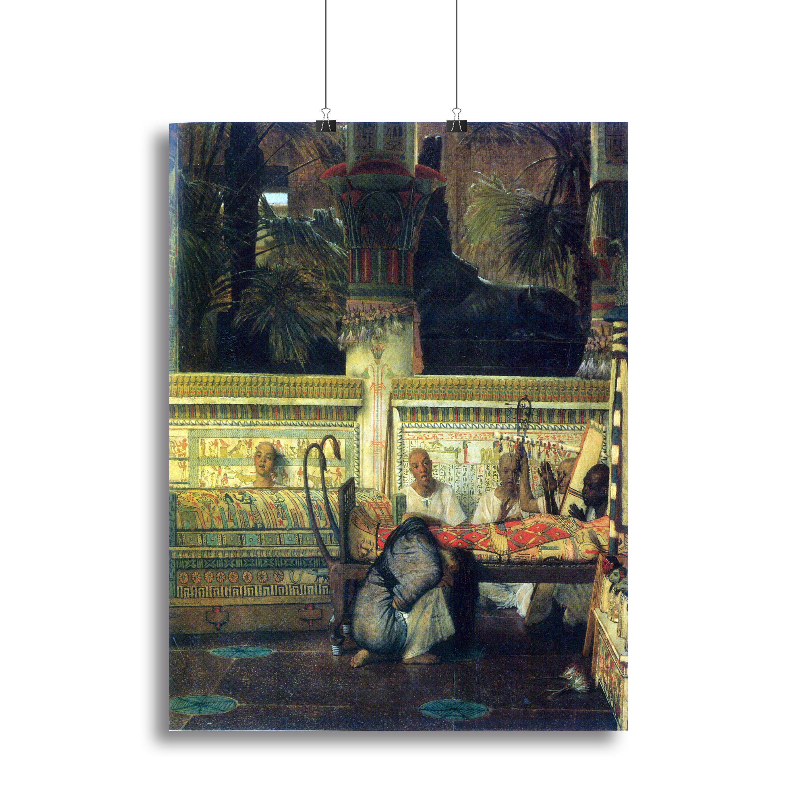 An Egyptian widow at the time of Diocletian detail by Alma Tadema Canvas Print or Poster - Canvas Art Rocks - 2