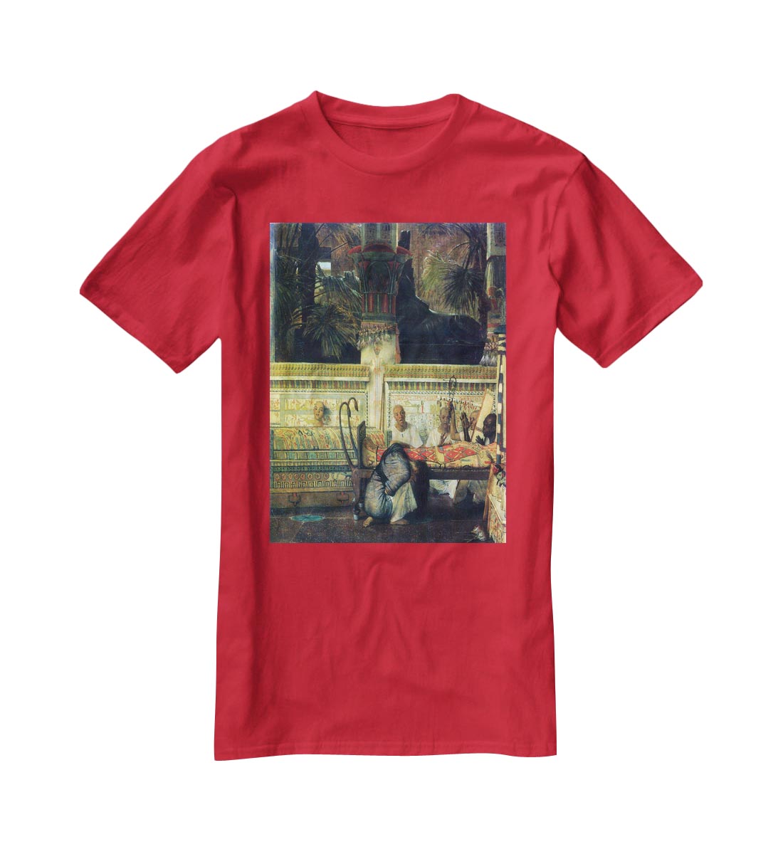 An Egyptian widow at the time of Diocletian detail by Alma Tadema T-Shirt - Canvas Art Rocks - 4