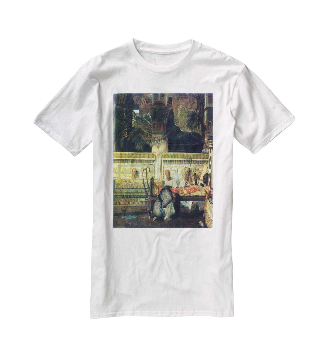 An Egyptian widow at the time of Diocletian detail by Alma Tadema T-Shirt - Canvas Art Rocks - 5