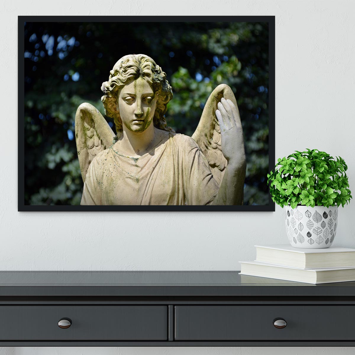 Angel Statue Framed Print - Canvas Art Rocks - 2