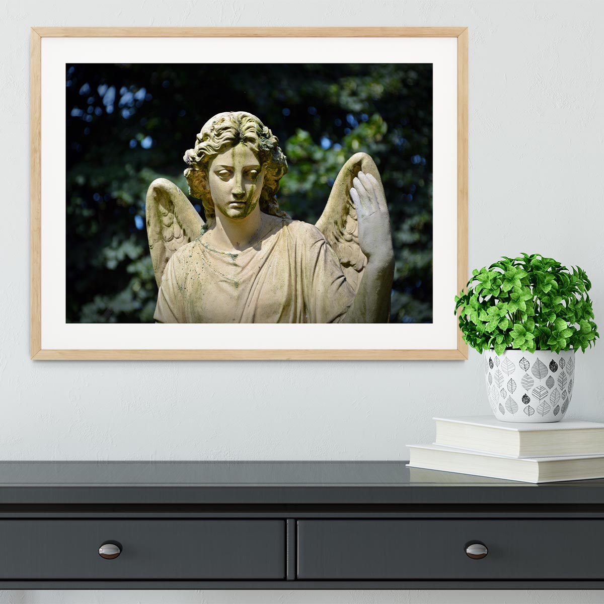Angel Statue Framed Print - Canvas Art Rocks - 3