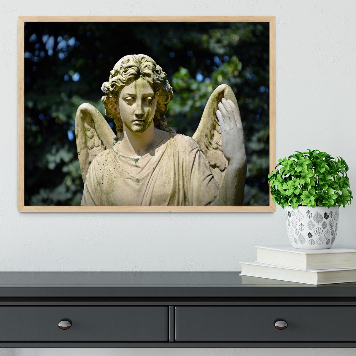 Angel Statue Framed Print - Canvas Art Rocks - 4