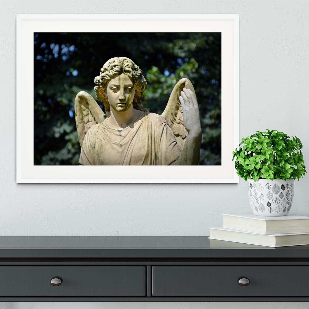 Angel Statue Framed Print - Canvas Art Rocks - 5