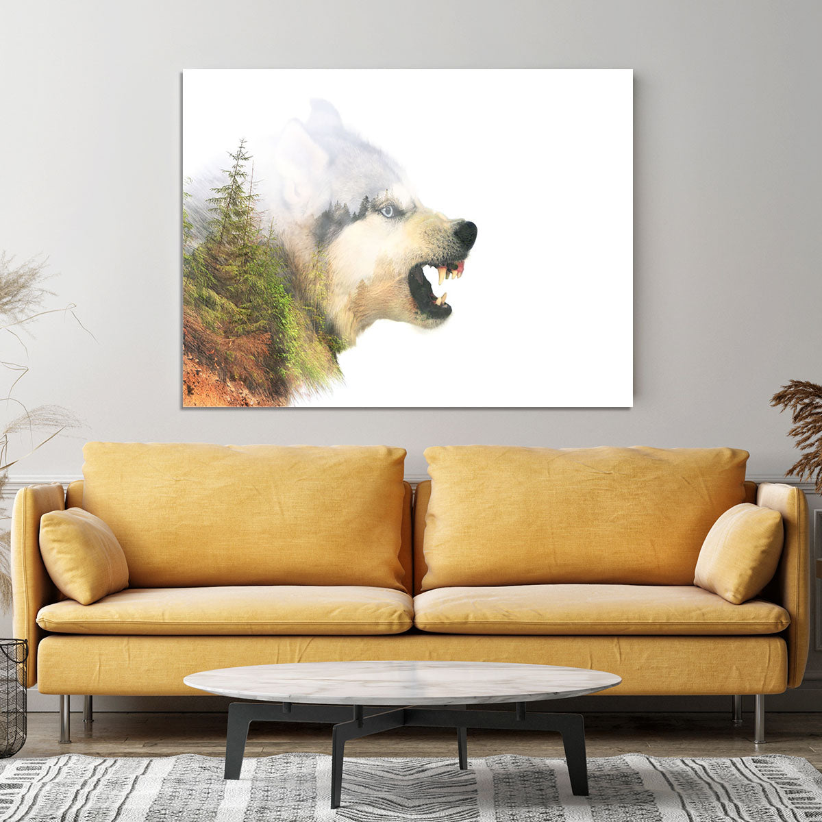 Angry siberian husky dog Canvas Print or Poster - Canvas Art Rocks - 4