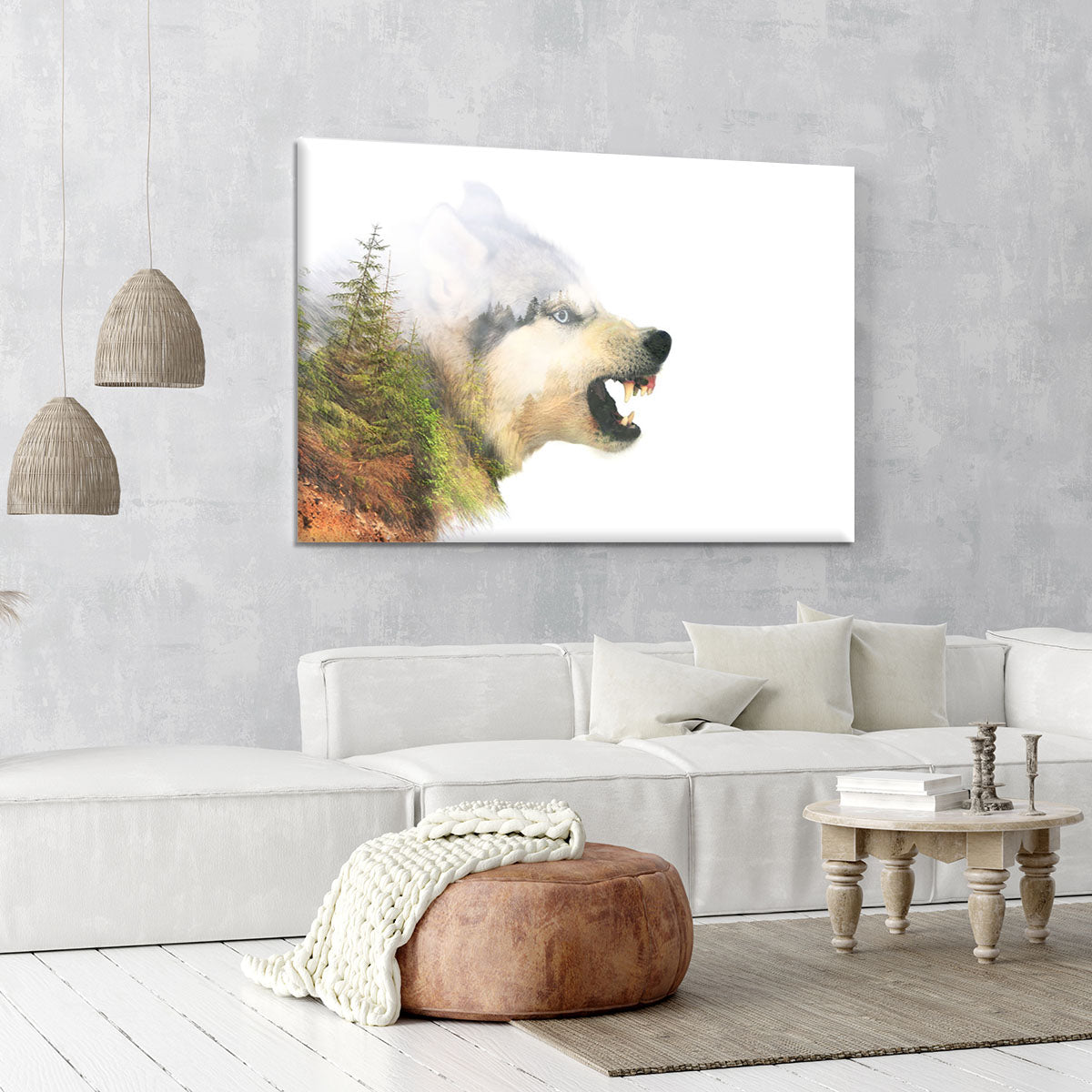 Angry siberian husky dog Canvas Print or Poster - Canvas Art Rocks - 6