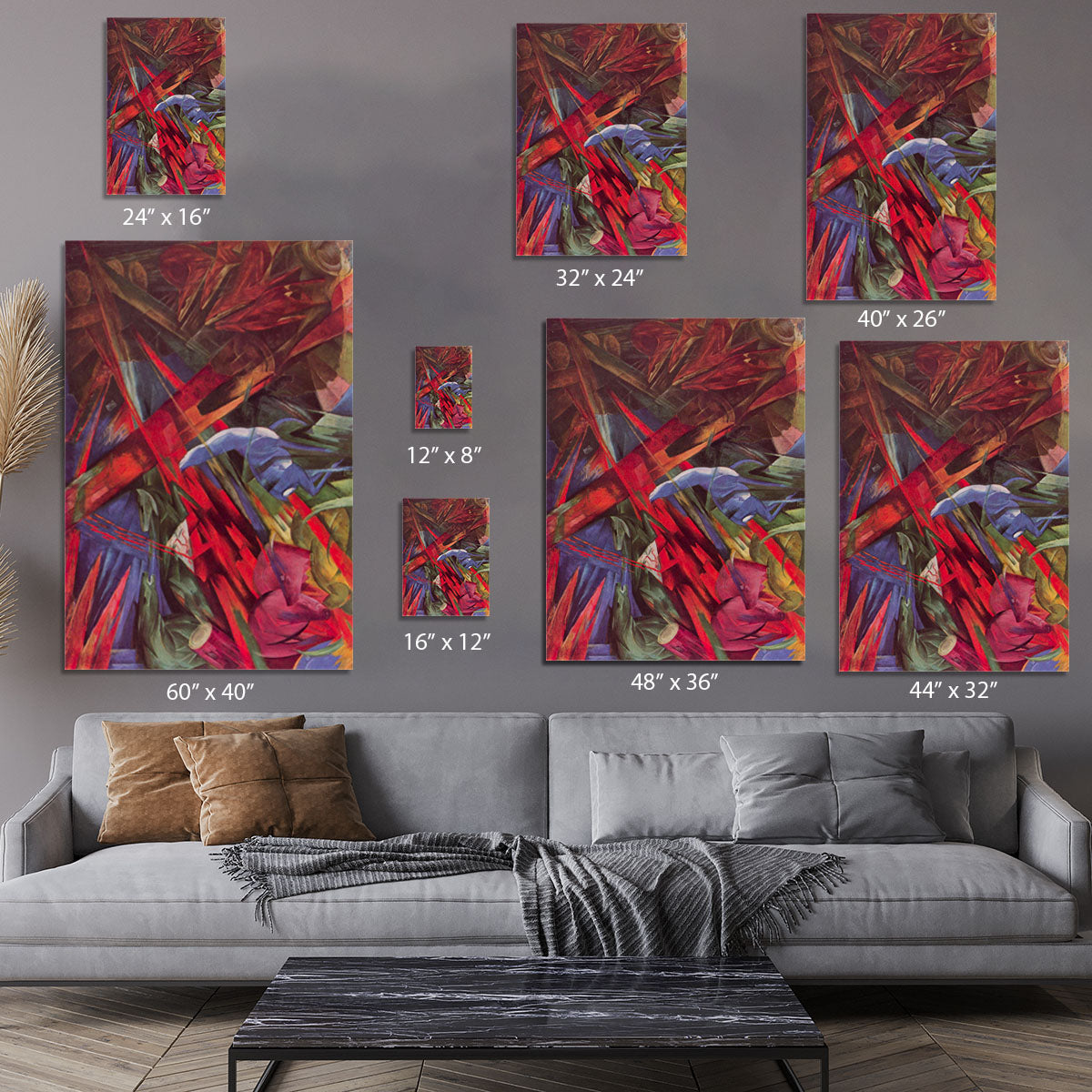 Animal Fates by Franz Marc Canvas Print or Poster - Canvas Art Rocks - 7
