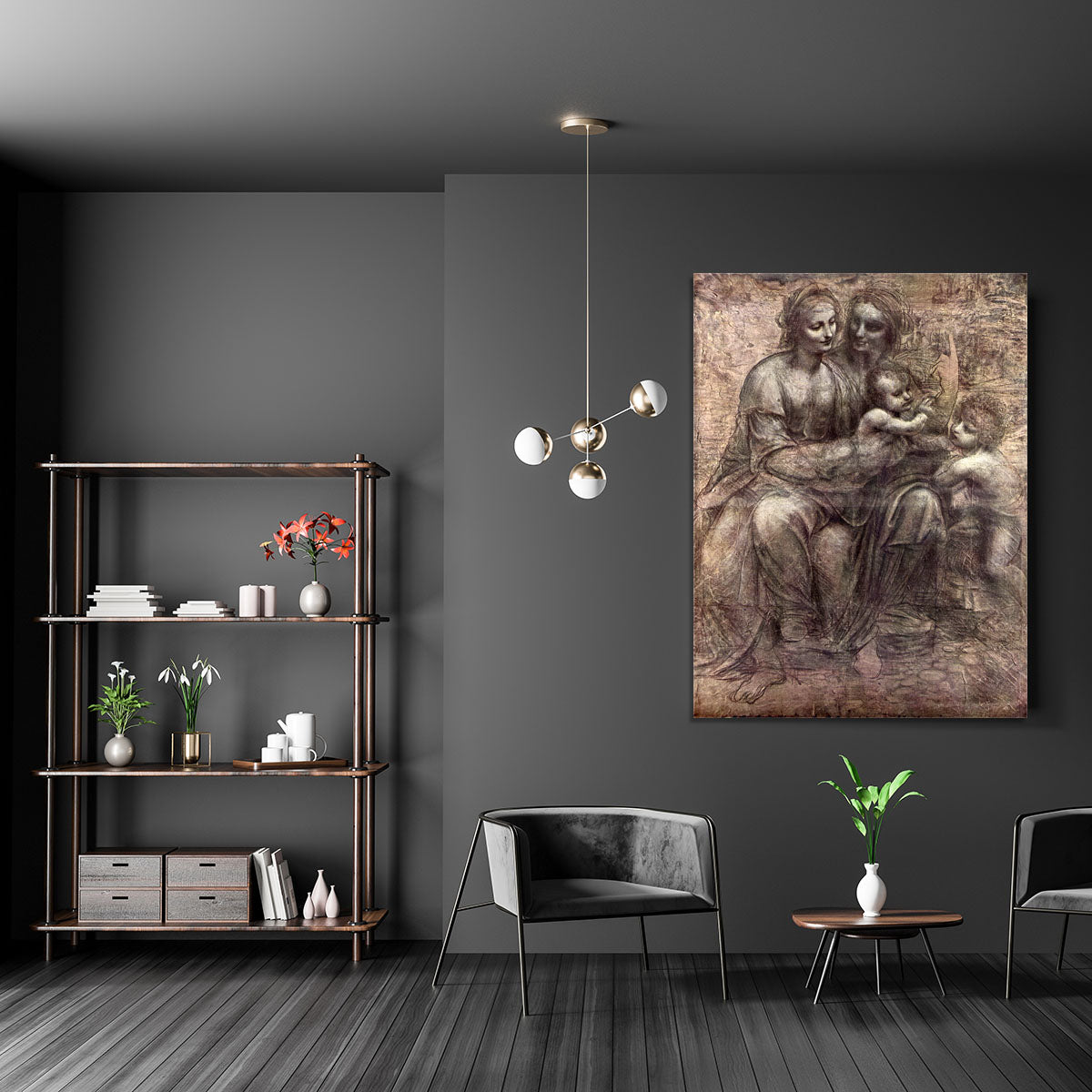 Anna Selbdritt by Da Vinci Canvas Print or Poster - Canvas Art Rocks - 5