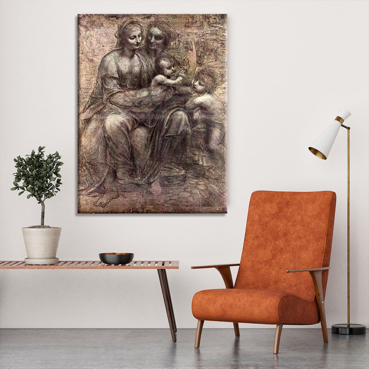 Anna Selbdritt by Da Vinci Canvas Print or Poster - Canvas Art Rocks - 6
