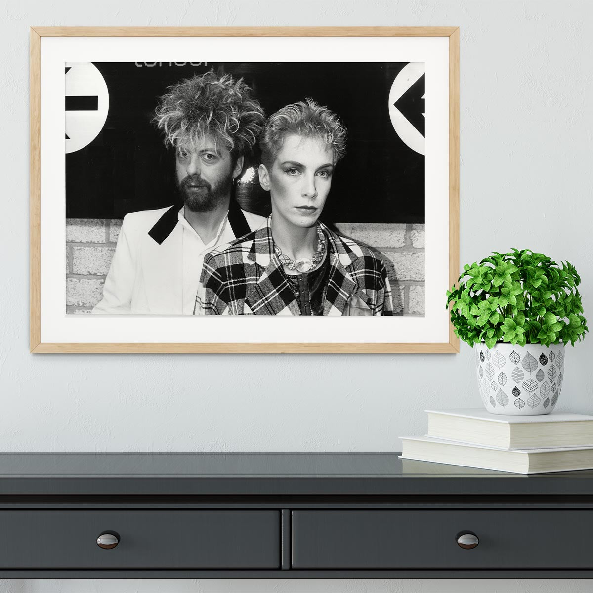 Annie Lennox and Dave Stewart The Eurythmics Framed Print - Canvas Art Rocks - 3