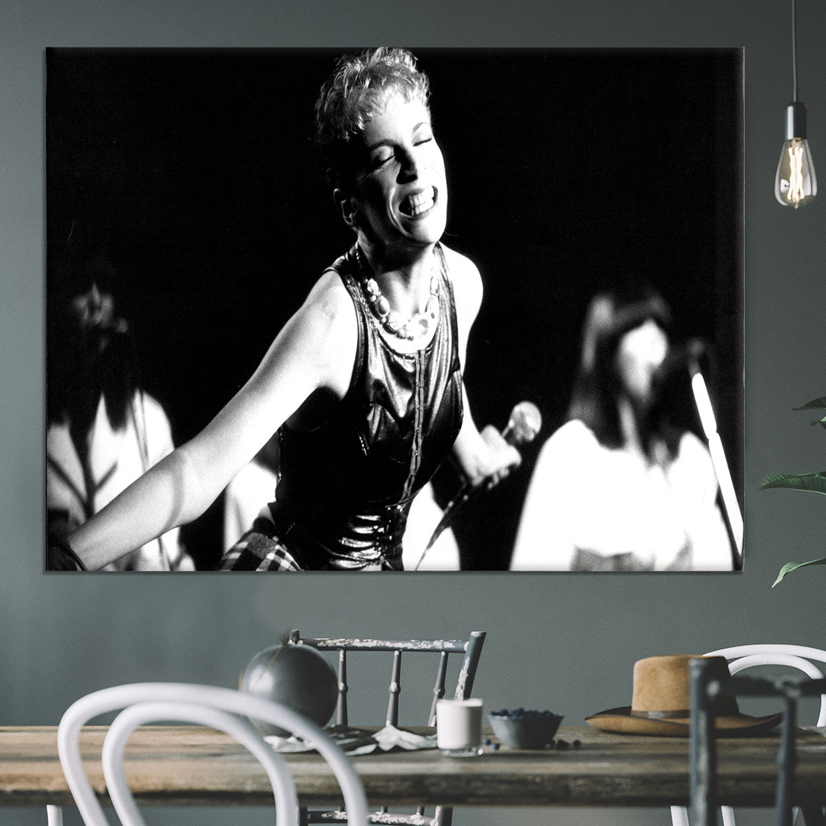 Annie Lennox on stage Canvas Print or Poster - Canvas Art Rocks - 3