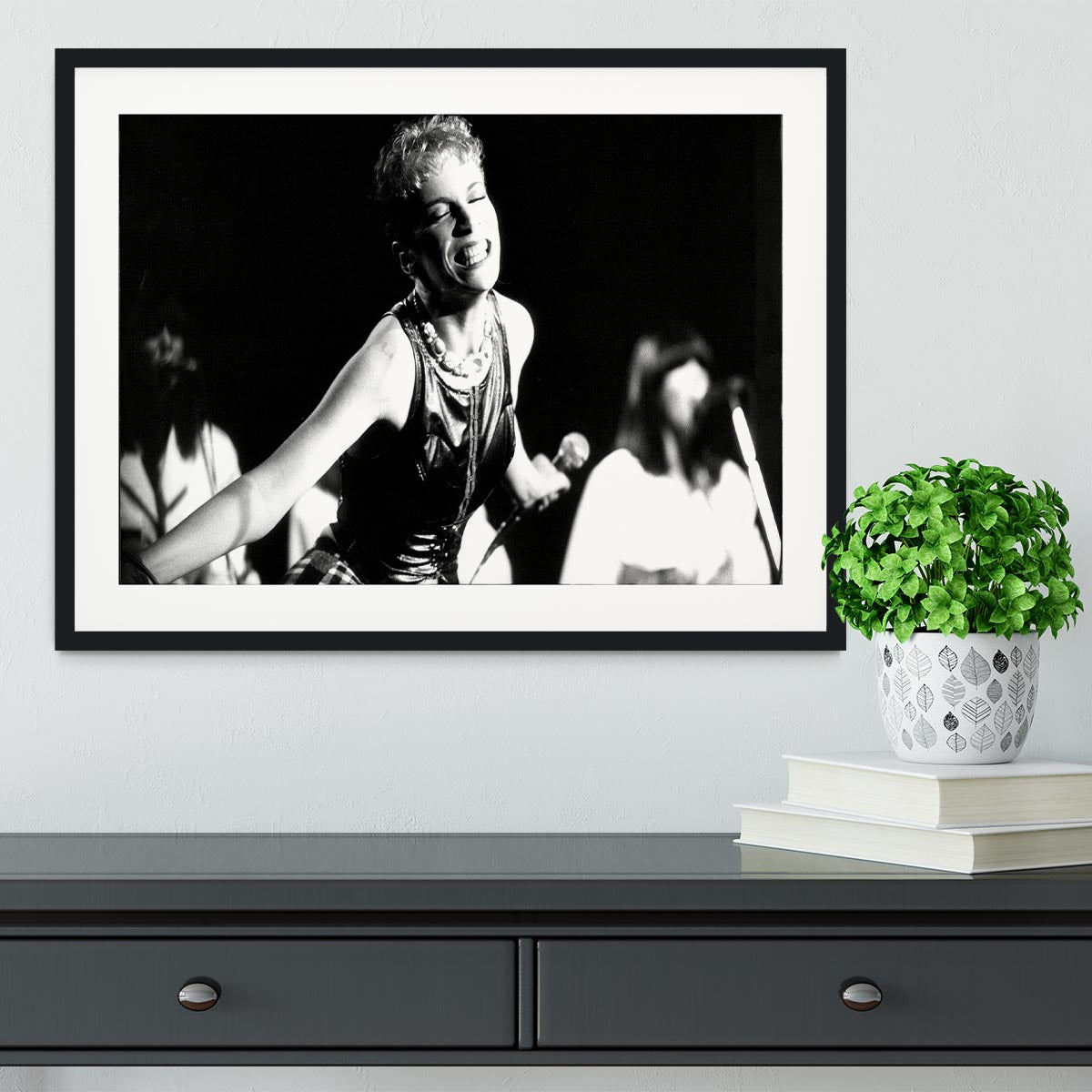 Annie Lennox on stage Framed Print - Canvas Art Rocks - 1