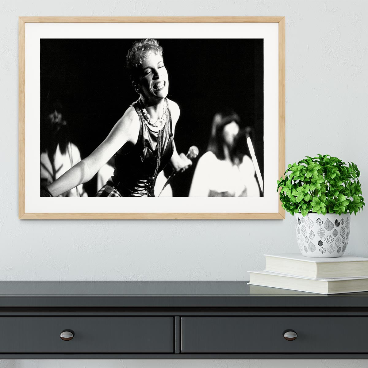 Annie Lennox on stage Framed Print - Canvas Art Rocks - 3