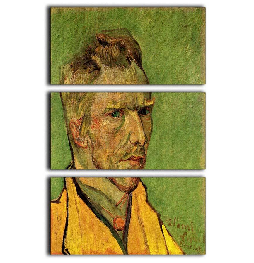 Another Self-Portrait by Van Gogh 3 Split Panel Canvas Print - Canvas Art Rocks - 1