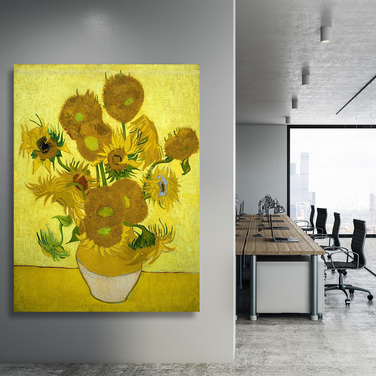 Another vase of sunflowers Canvas Print or Poster - Canvas Art Rocks - 3