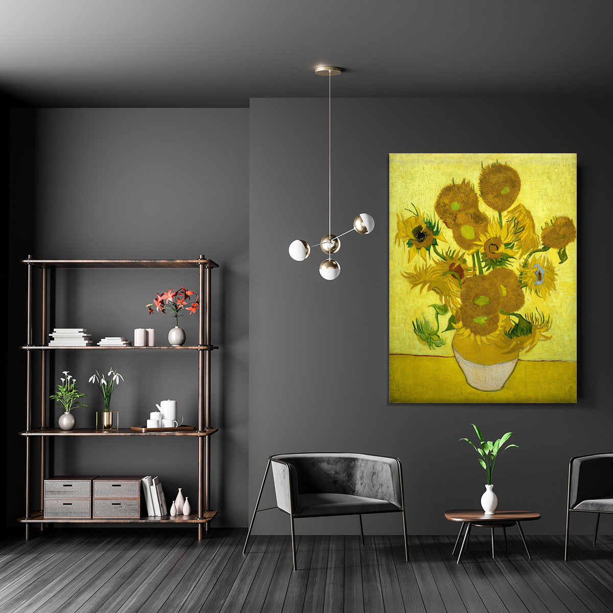 Another vase of sunflowers Canvas Print or Poster - Canvas Art Rocks - 5
