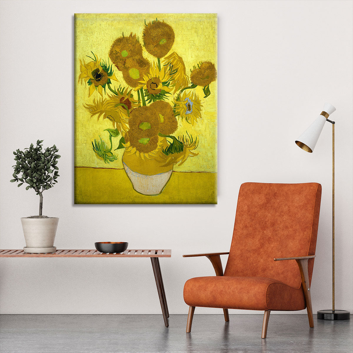 Another vase of sunflowers Canvas Print or Poster - Canvas Art Rocks - 6