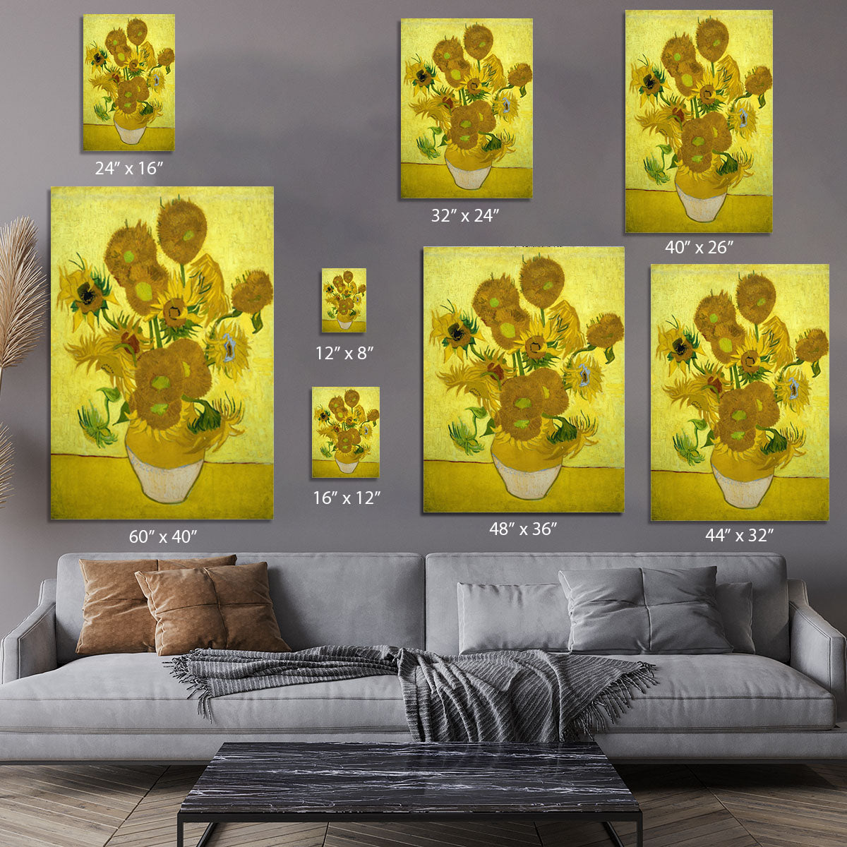 Another vase of sunflowers Canvas Print or Poster - Canvas Art Rocks - 7