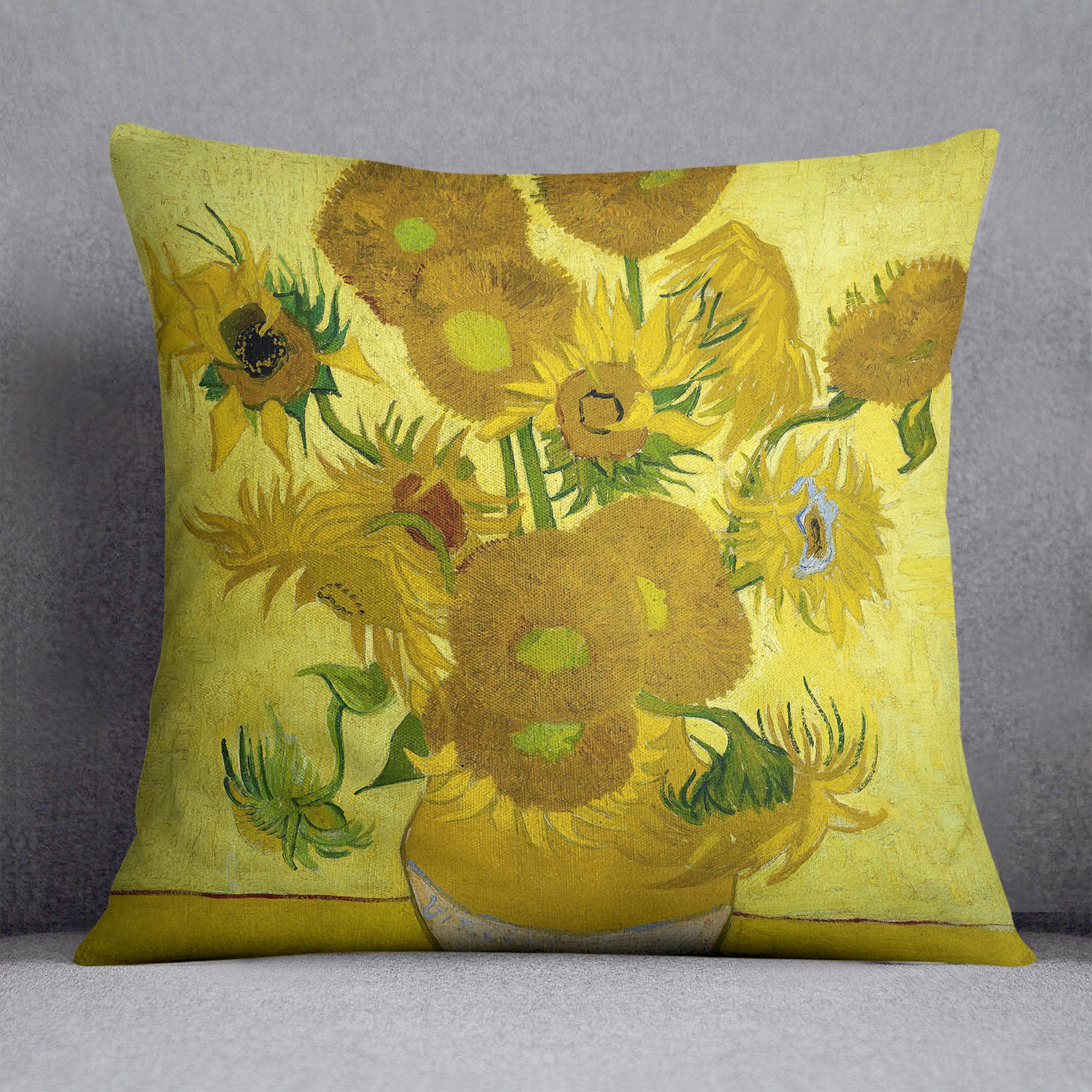 Another vase of sunflowers Cushion