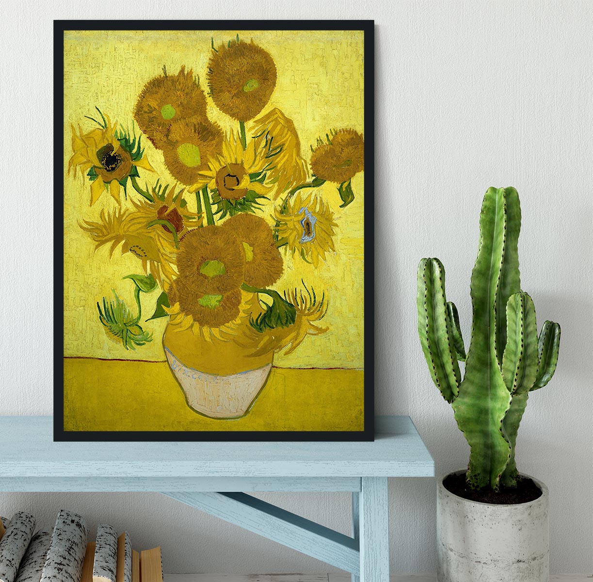 Another vase of sunflowers Framed Print - Canvas Art Rocks - 2