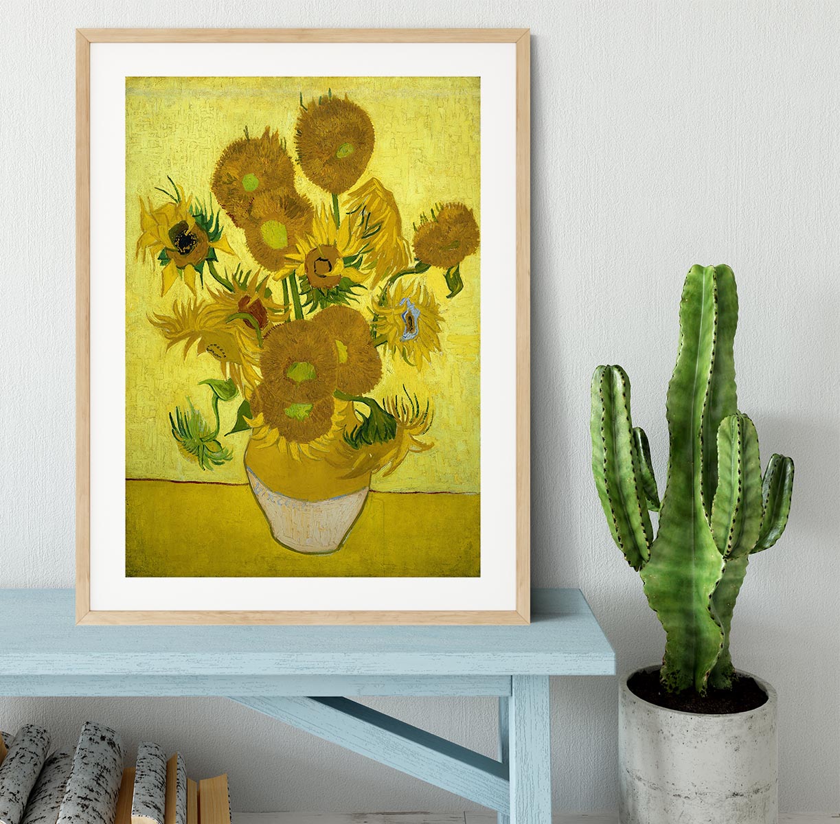 Another vase of sunflowers Framed Print - Canvas Art Rocks - 3