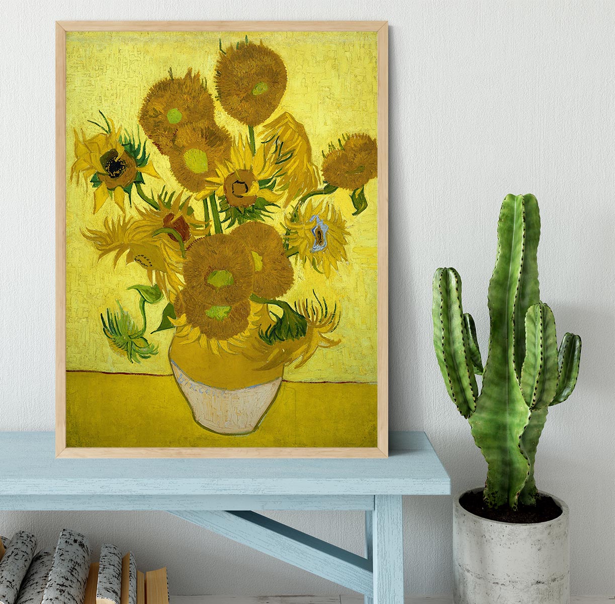 Another vase of sunflowers Framed Print - Canvas Art Rocks - 4