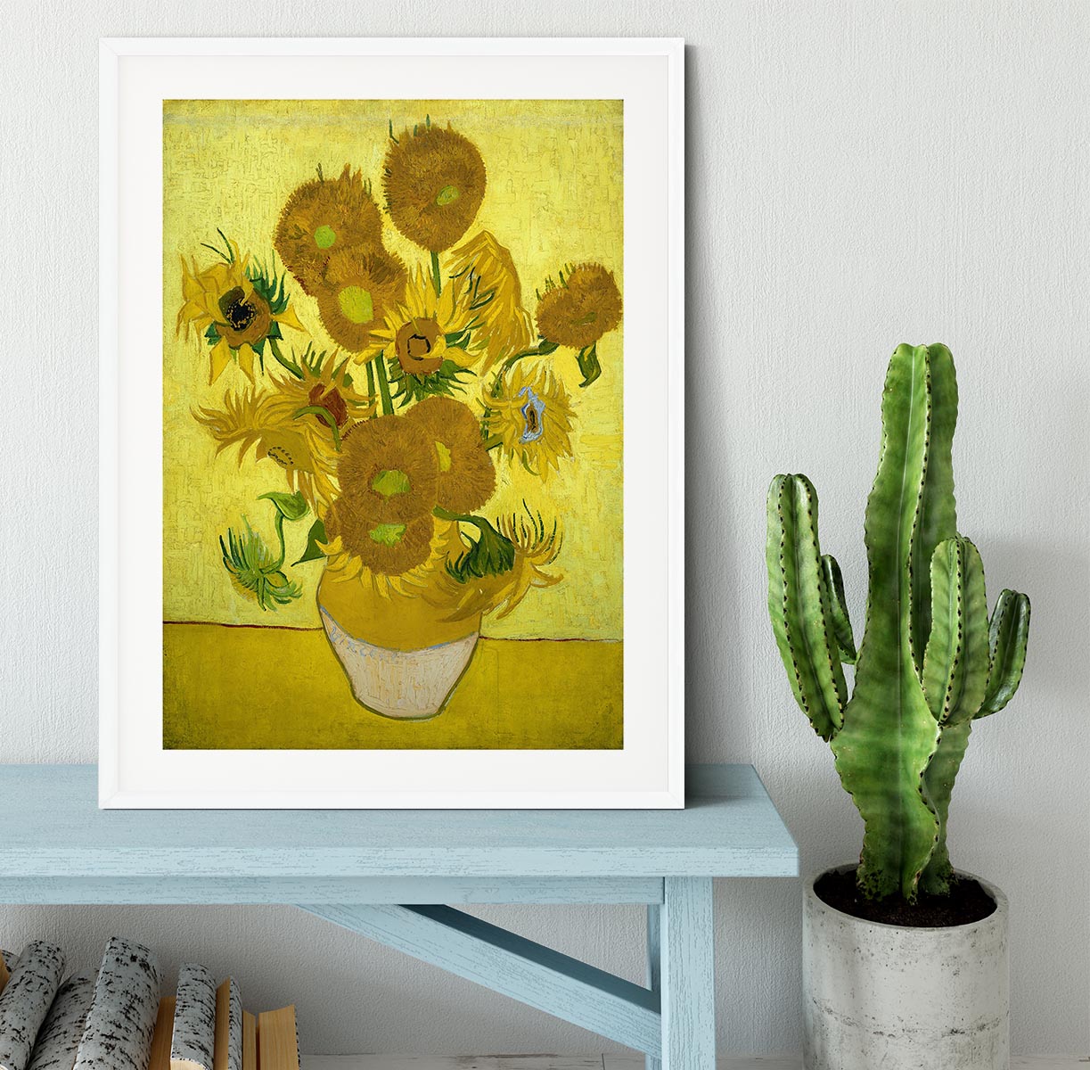 Another vase of sunflowers Framed Print - Canvas Art Rocks - 5