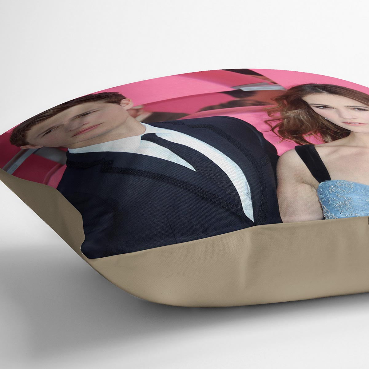 Ansel Elgort and Lily James Baby Driver Cushion