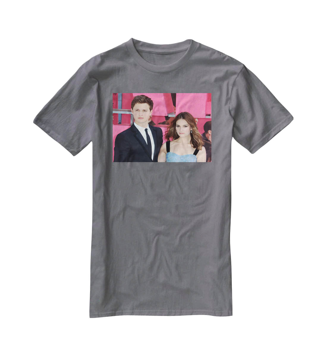 Ansel Elgort and Lily James Baby Driver T-Shirt - Canvas Art Rocks - 3