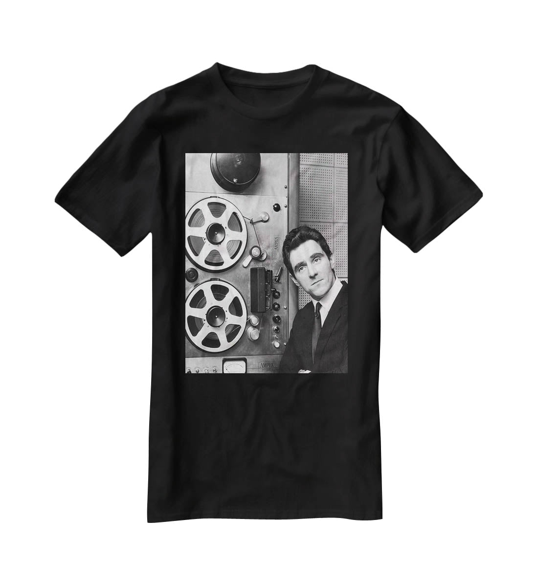 Anthony Newley in the recording studio T-Shirt - Canvas Art Rocks - 1