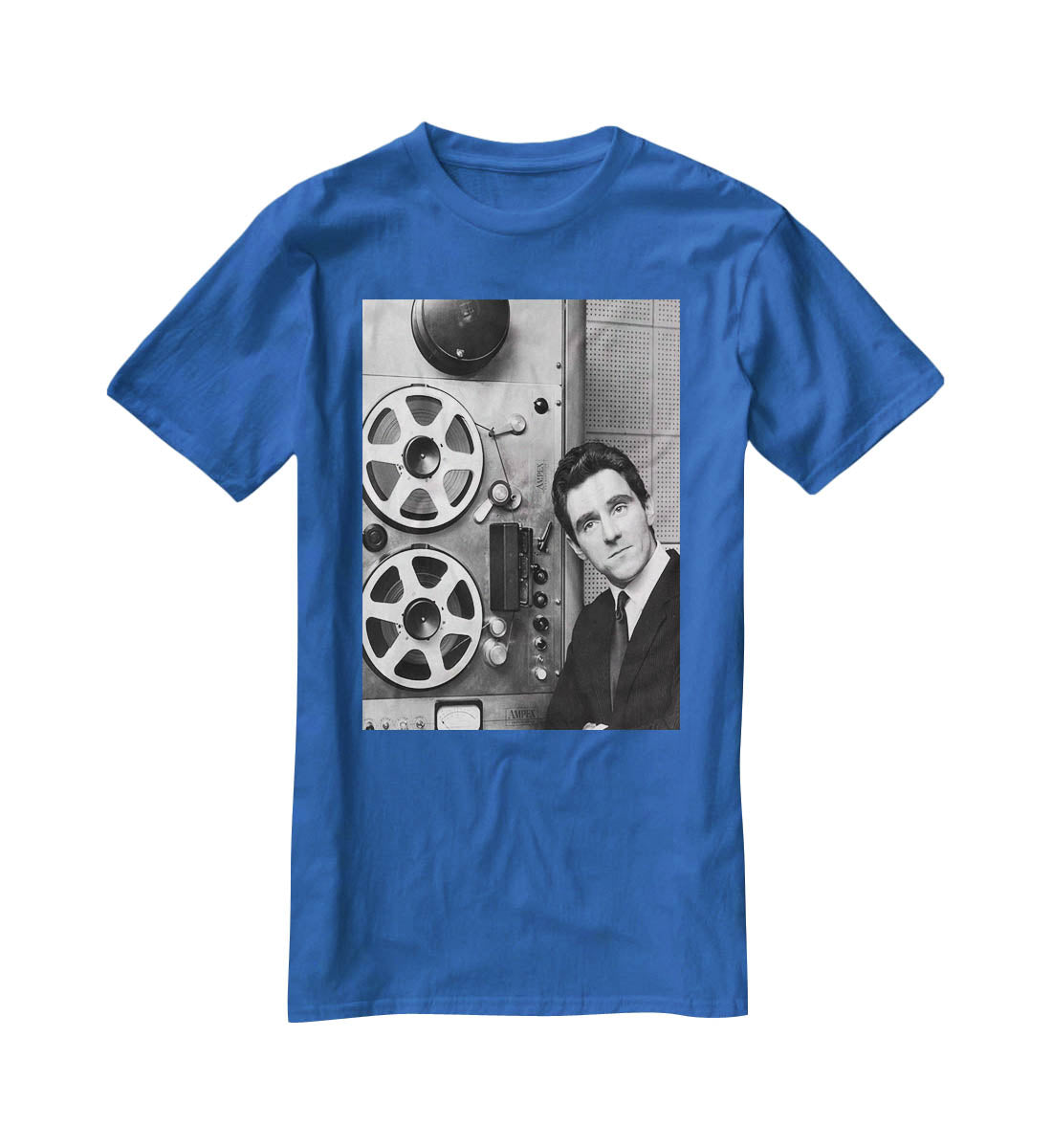 Anthony Newley in the recording studio T-Shirt - Canvas Art Rocks - 2