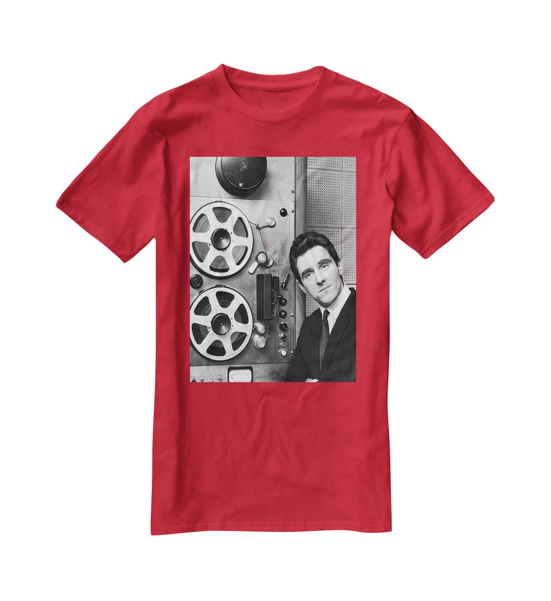 Anthony Newley in the recording studio T-Shirt - Canvas Art Rocks - 4