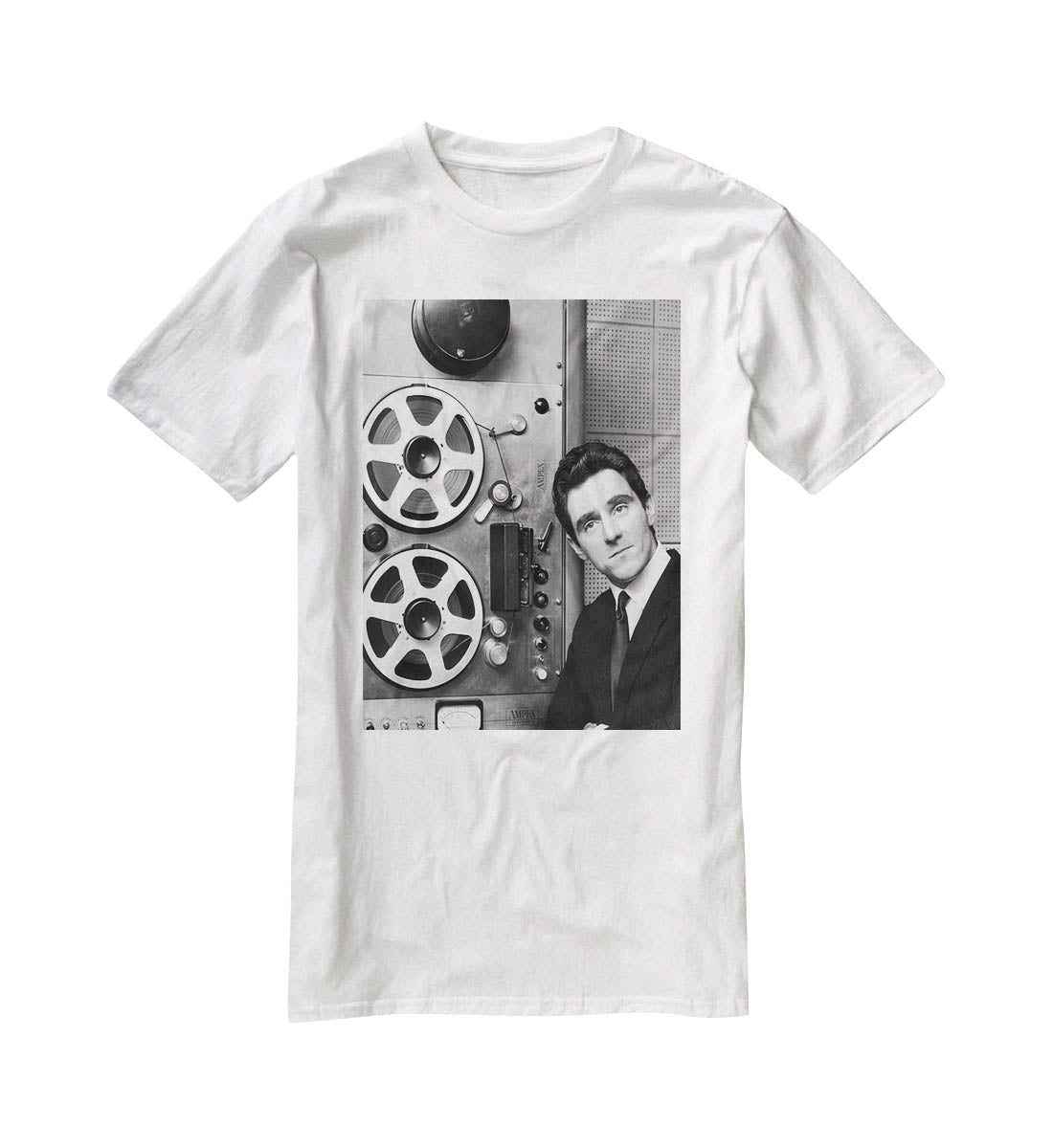 Anthony Newley in the recording studio T-Shirt - Canvas Art Rocks - 5