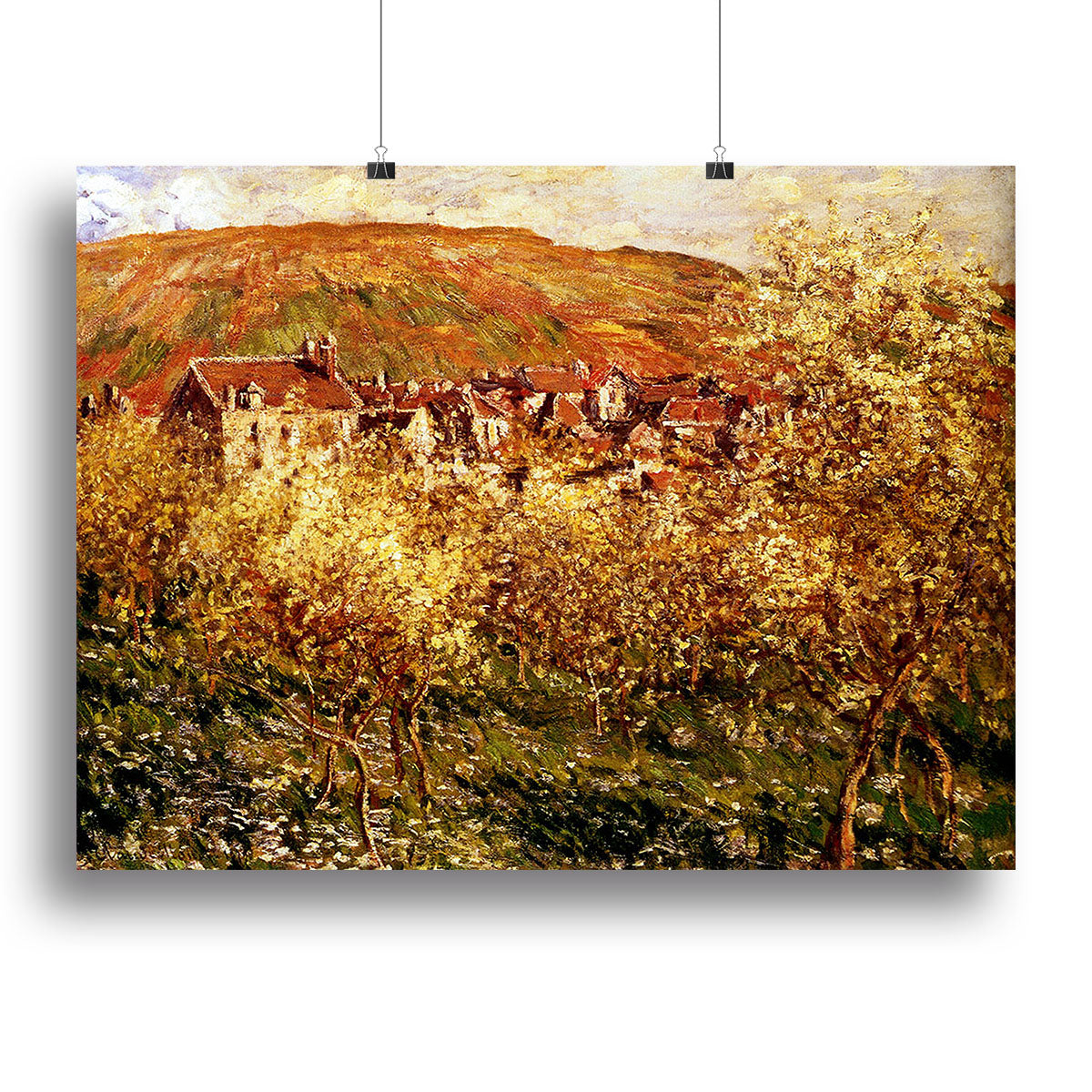 Apple Trees In Blossom by Monet Canvas Print or Poster - Canvas Art Rocks - 2