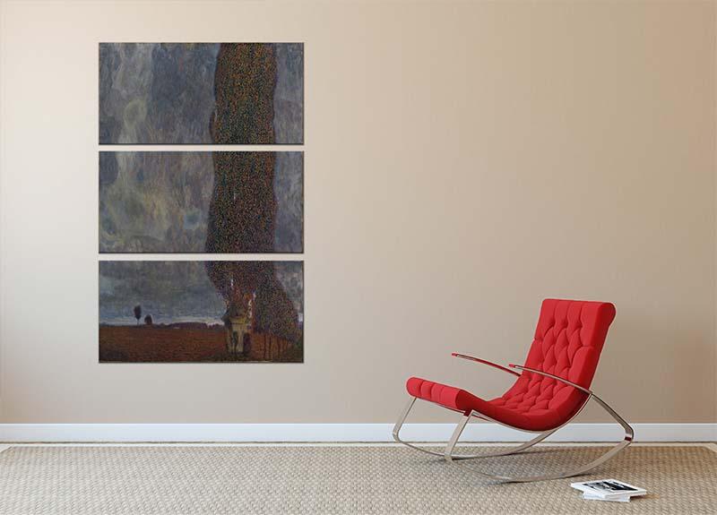 Approaching Thunderstorm by Klimt 3 Split Panel Canvas Print - Canvas Art Rocks - 2