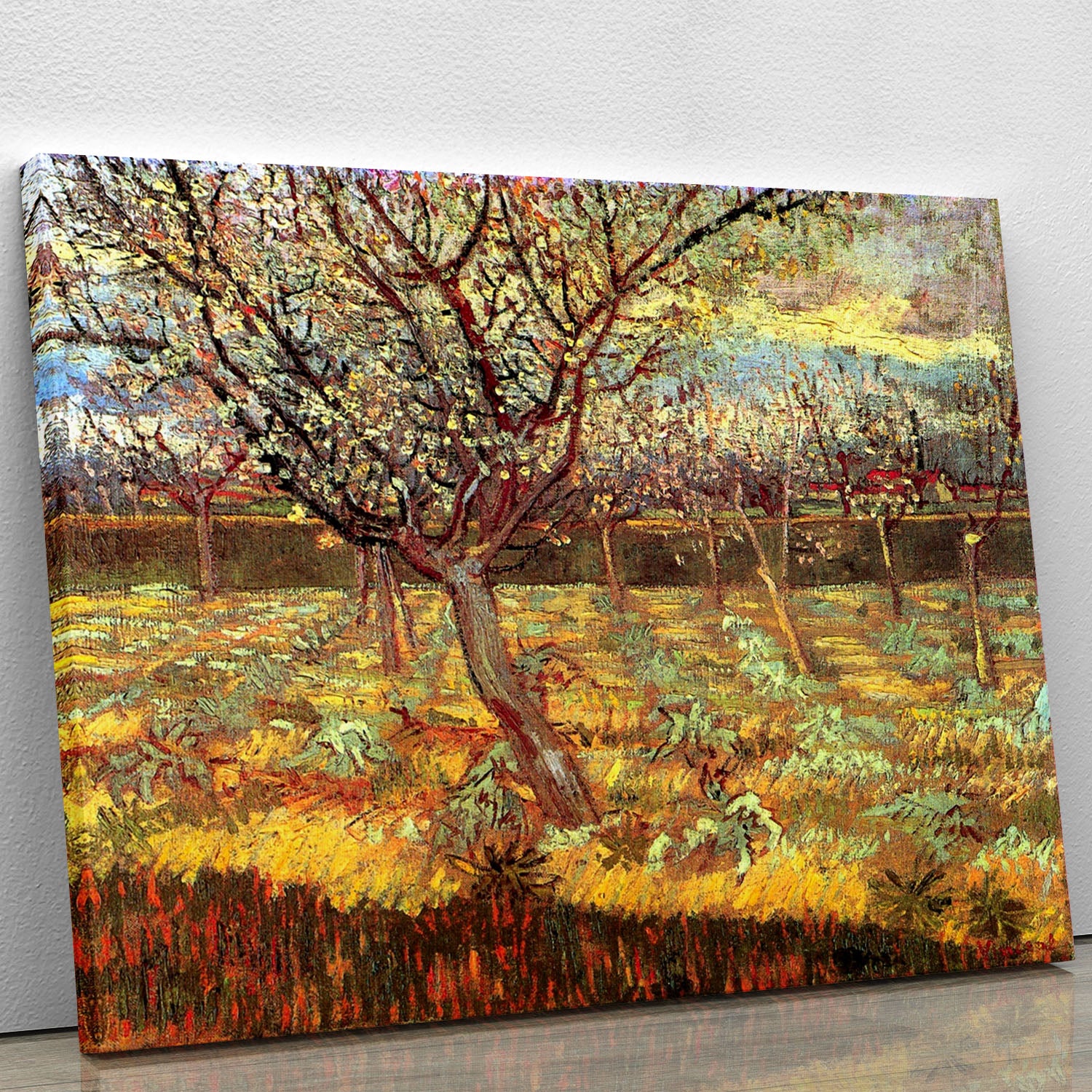 Apricot Trees in Blossom by Van Gogh Canvas Print or Poster - Canvas Art Rocks - 1