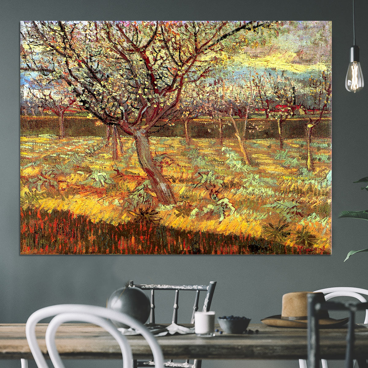 Apricot Trees in Blossom by Van Gogh Canvas Print or Poster - Canvas Art Rocks - 3