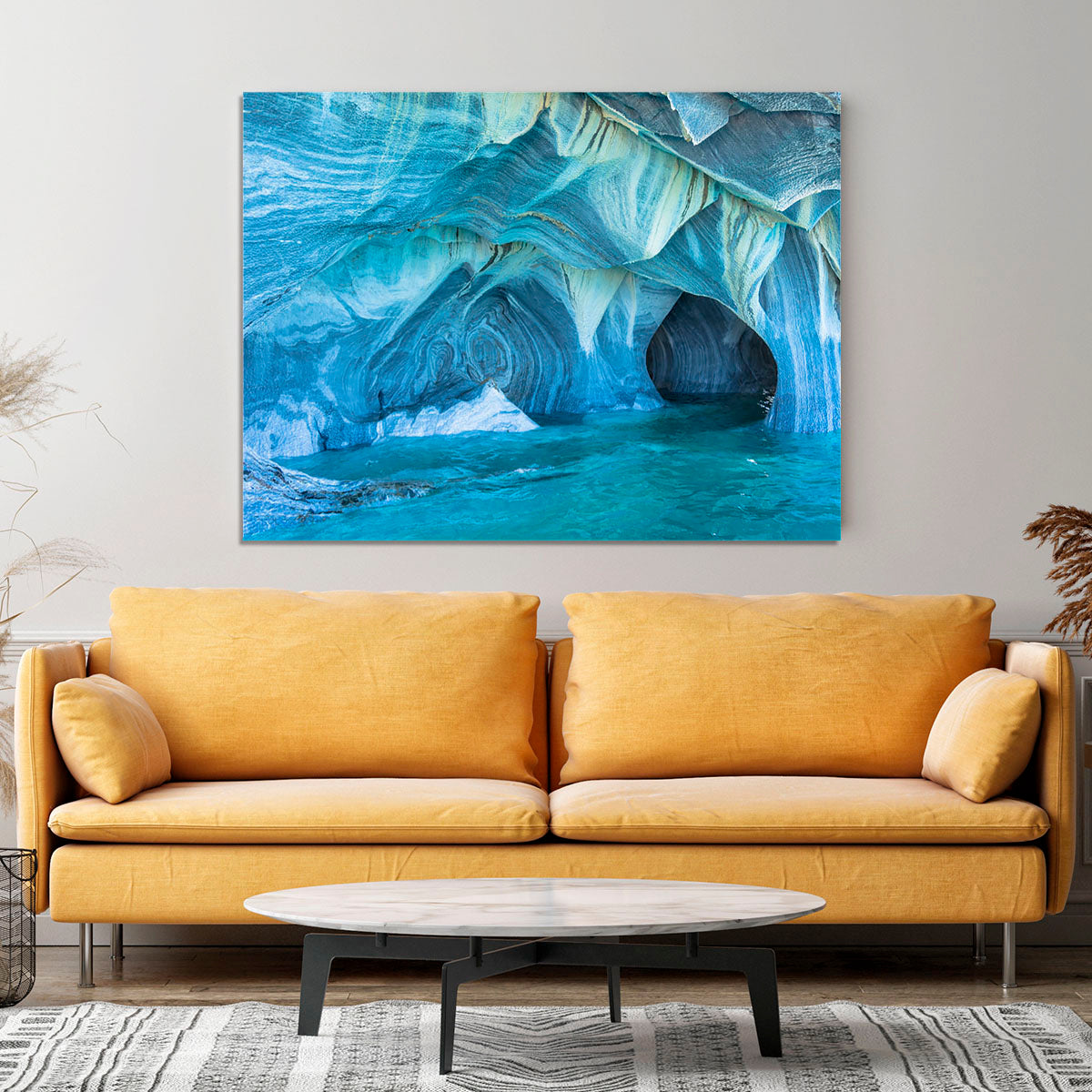Aqua Marble Landscape Canvas Print or Poster - Canvas Art Rocks - 4