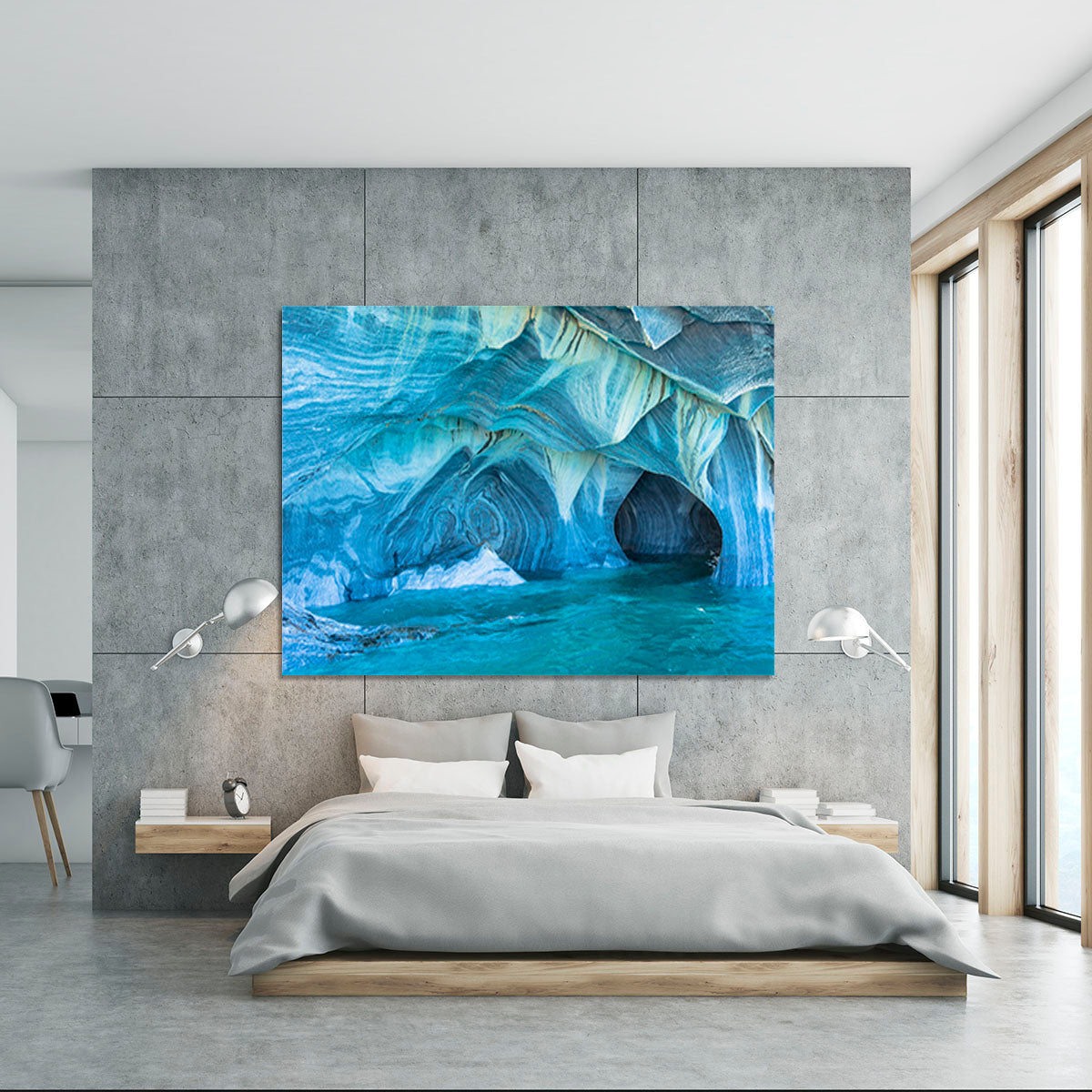 Aqua Marble Landscape Canvas Print or Poster - Canvas Art Rocks - 5