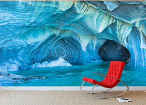 Aqua Marble Landscape Wall Mural Wallpaper - Canvas Art Rocks - 2