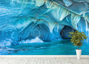 Aqua Marble Landscape Wall Mural Wallpaper - Canvas Art Rocks - 4